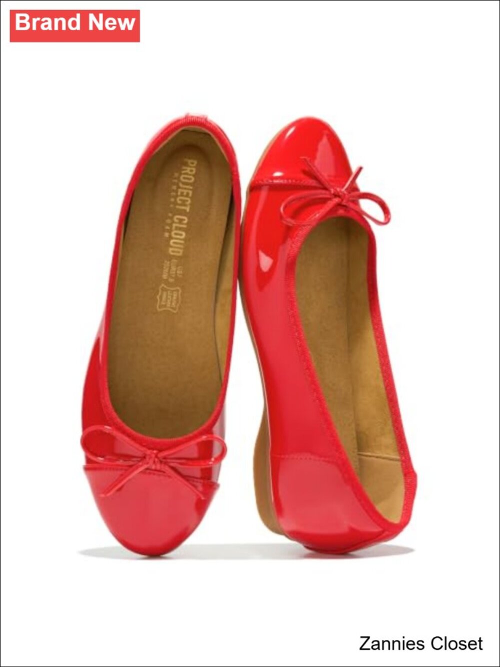 ✨ Ballet Flats Women Leather Insole Memory Foam Slip On Dress Shoes Comfortable